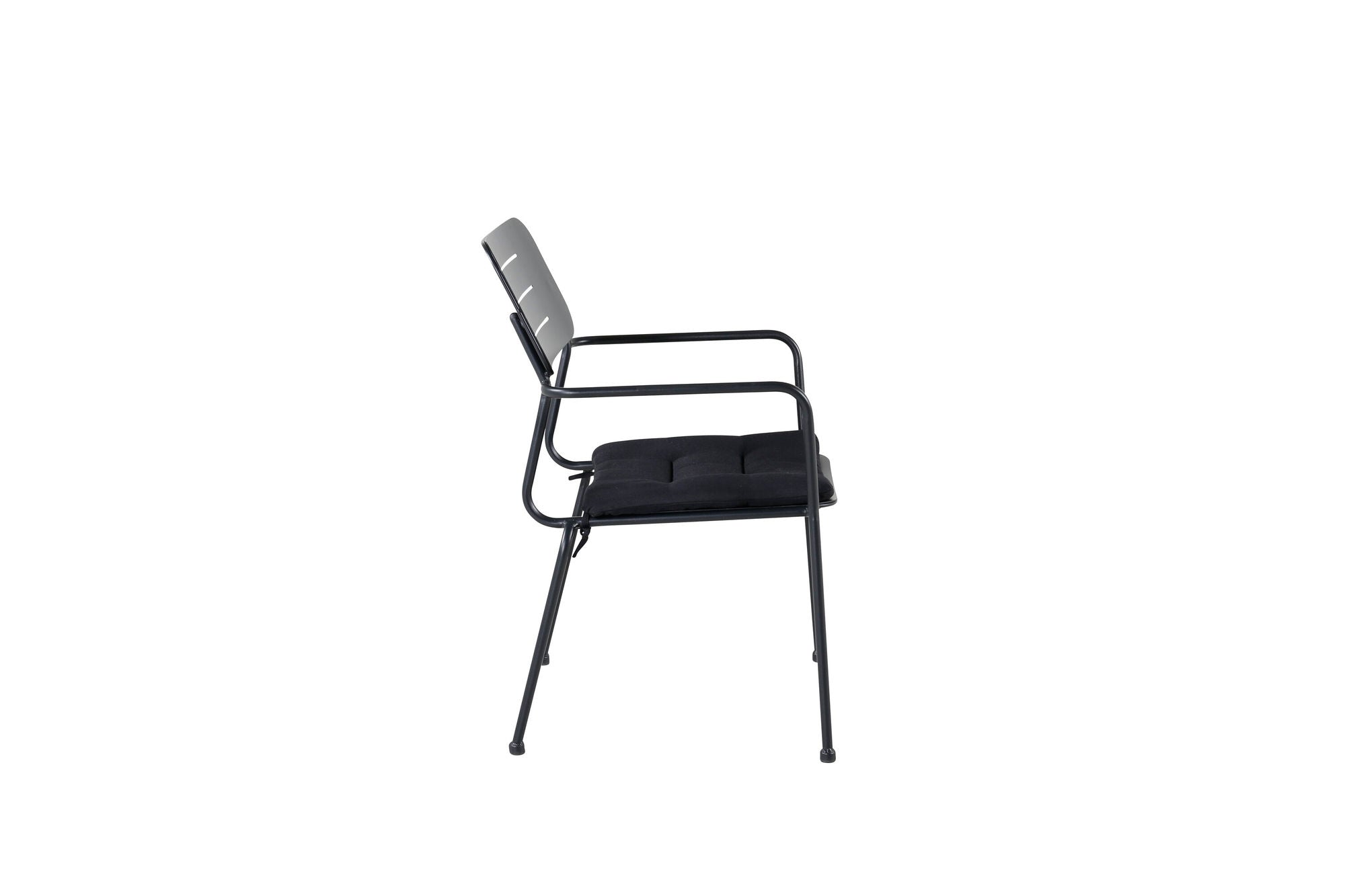 Venture Home Nicke Spisebordsstol W. Armrest 2-pack - Black Steel