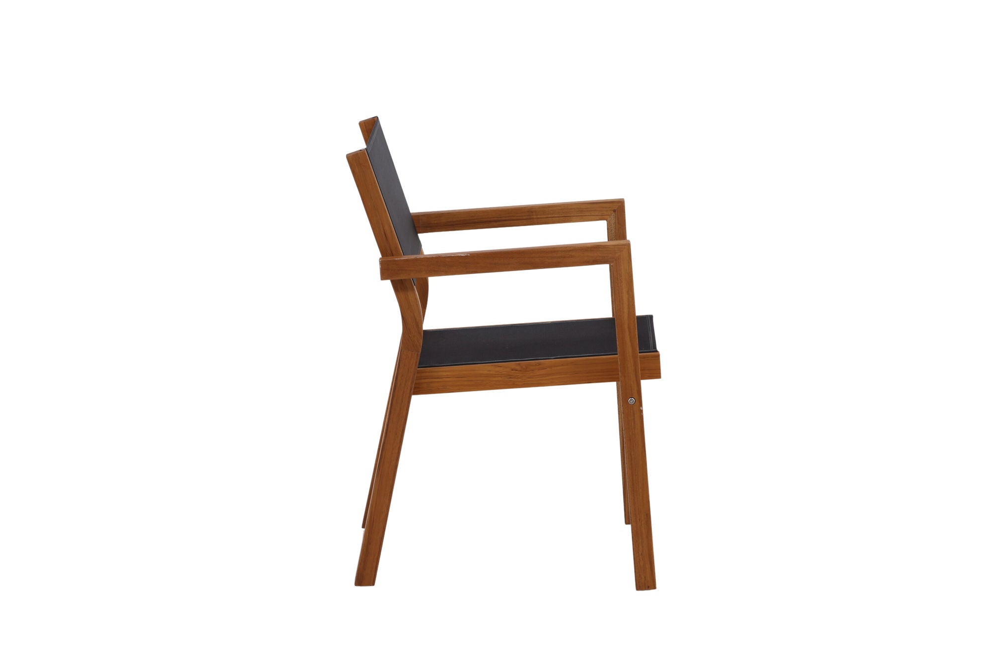 Venture Home Venice Stackingchair 2-pack - Teak / Black Textilene