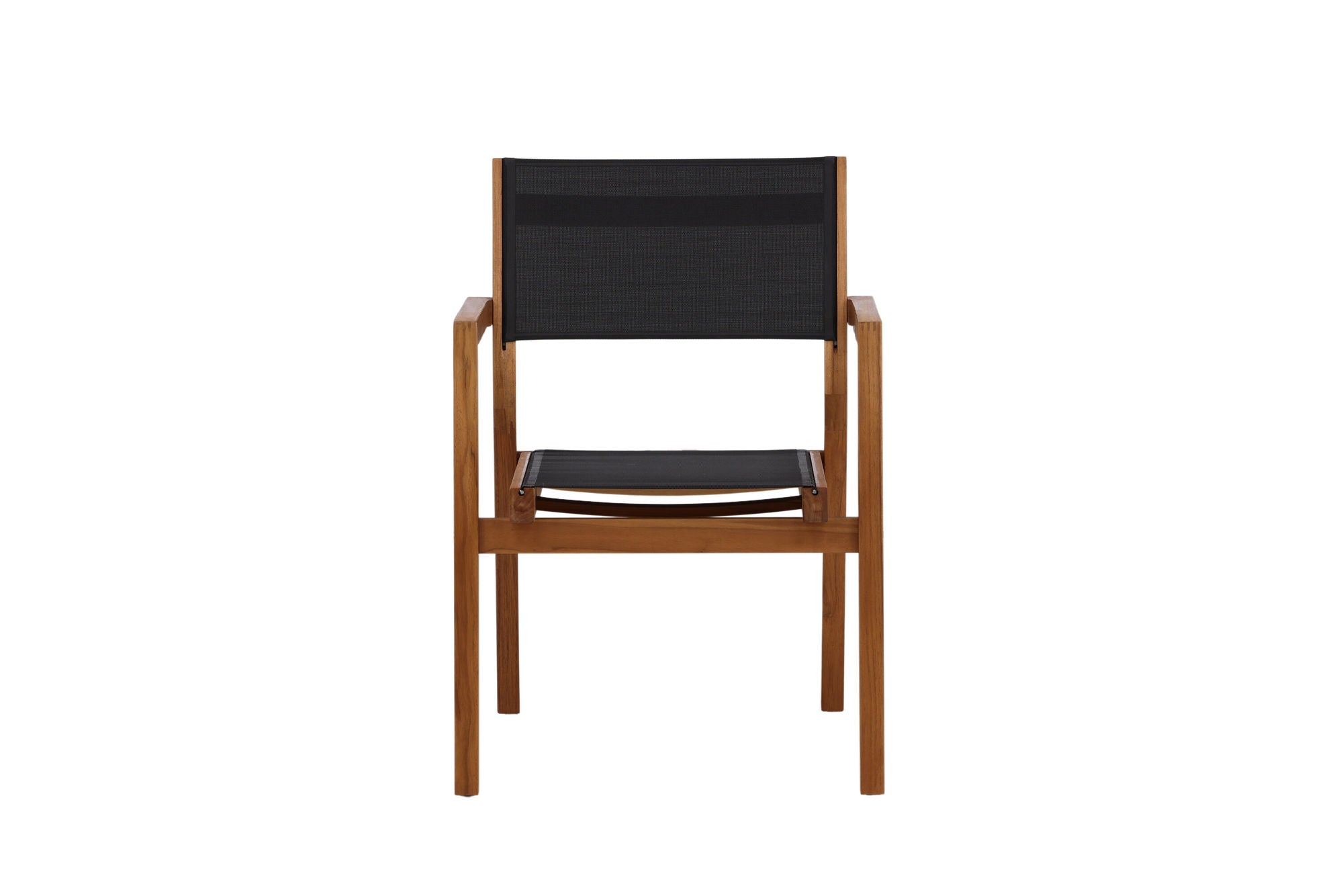Venture Home Venice Stackingchair 2-pack - Teak / Black Textilene