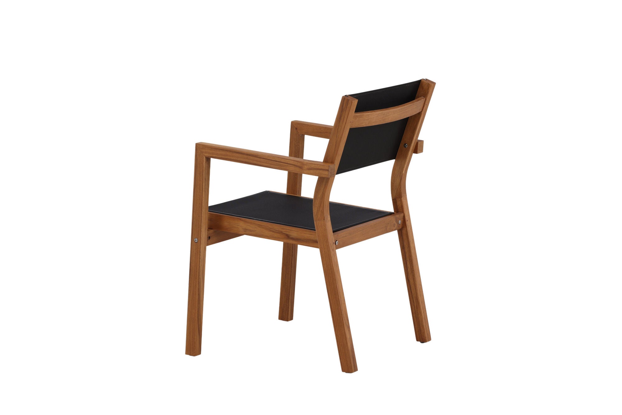 Venture Home Venice Stackingchair 2-pack - Teak / Black Textilene