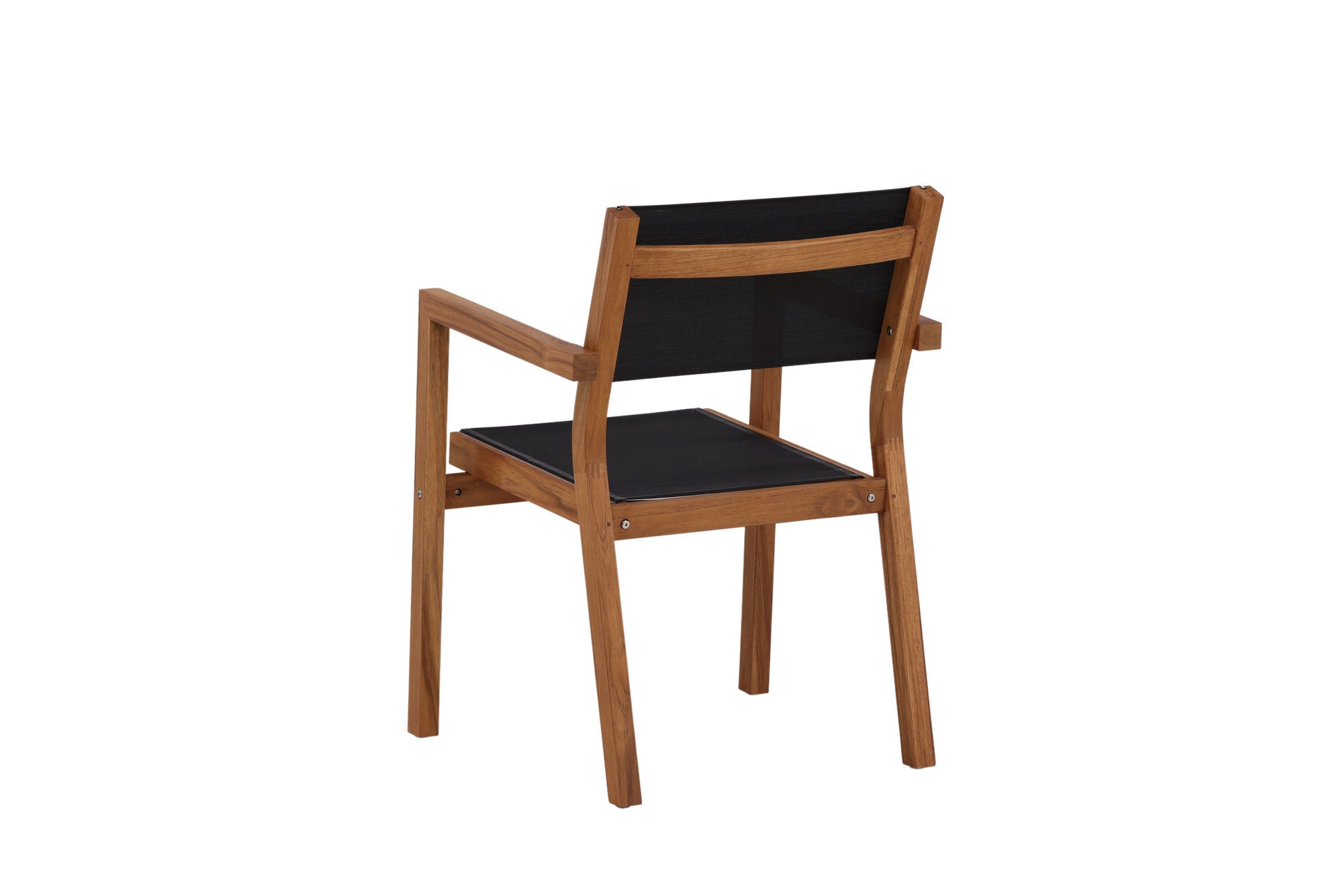 Venture Home Venice Stackingchair 2-pack - Teak / Black Textilene