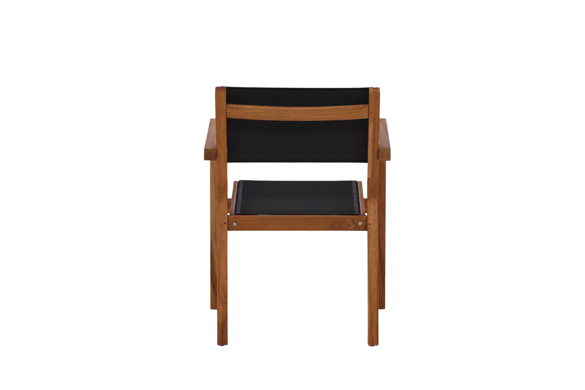 Venture Home Venice Stackingchair 2-pack - Teak / Black Textilene