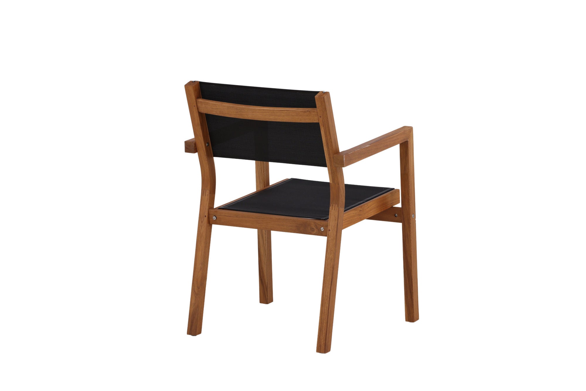 Venture Home Venice Stackingchair 2-pack - Teak / Black Textilene