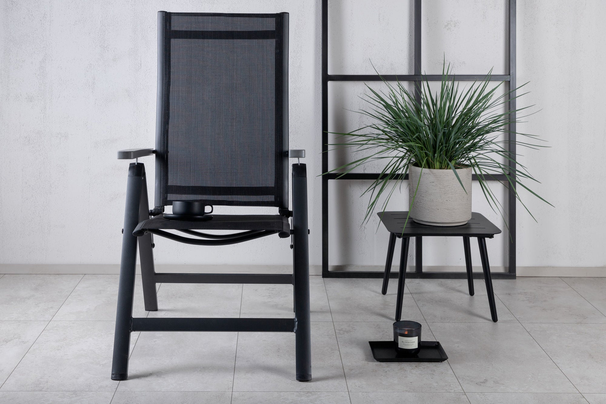 Venture Home Albany Light 5-pos 2-pack - Black / Black Textilene