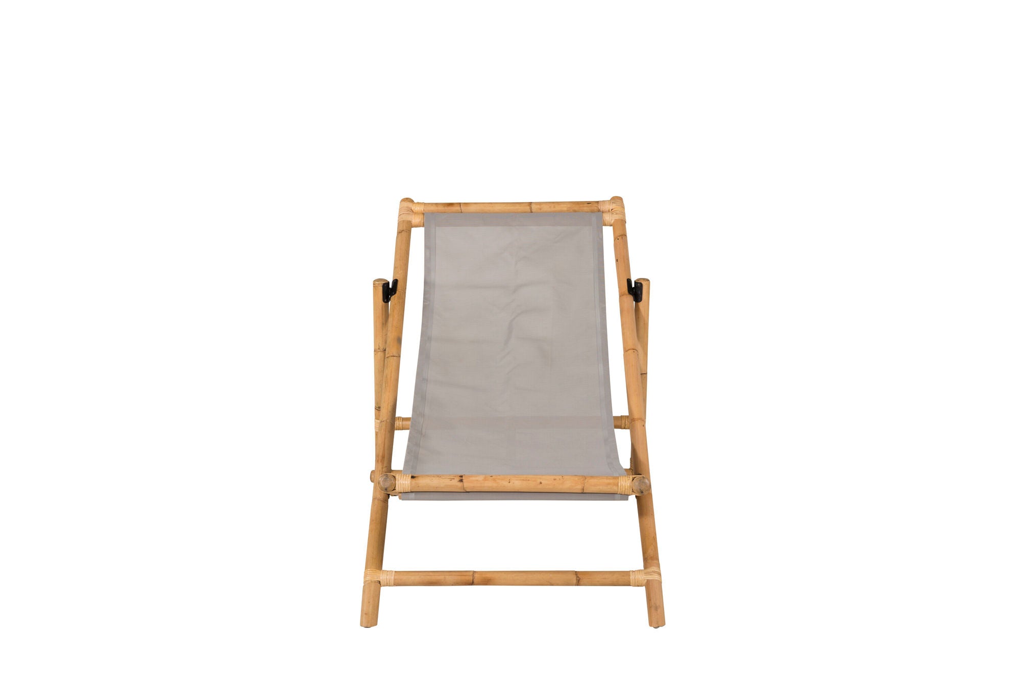 Venture Home Cane Foldable lounge stol - Bamboo / Grey Cushion
