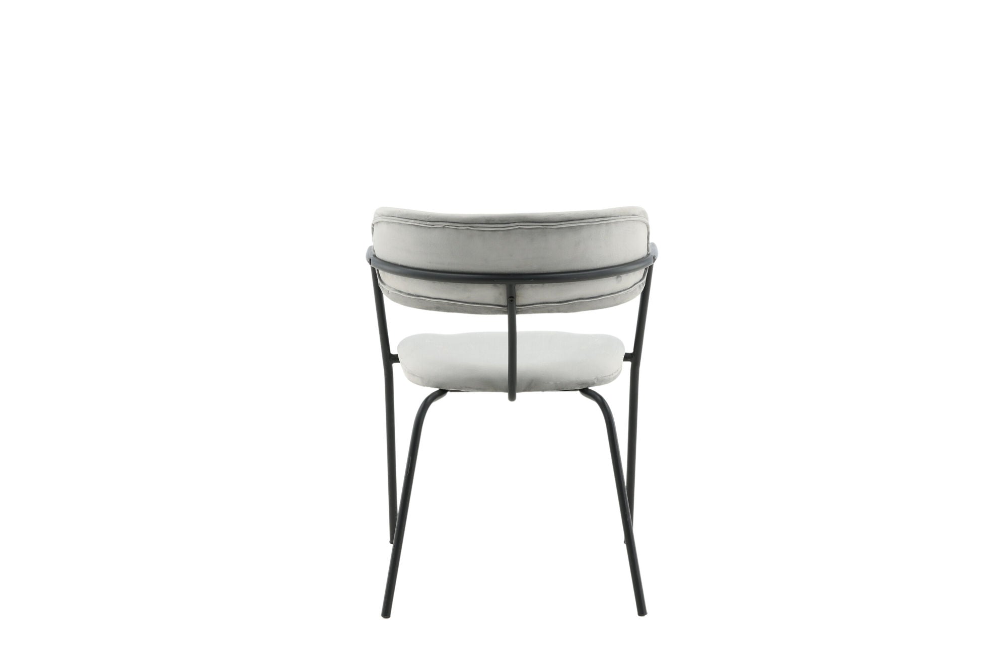 Venture Home Arrow Armchair 2-pack - Black Legs - Grey Velvet