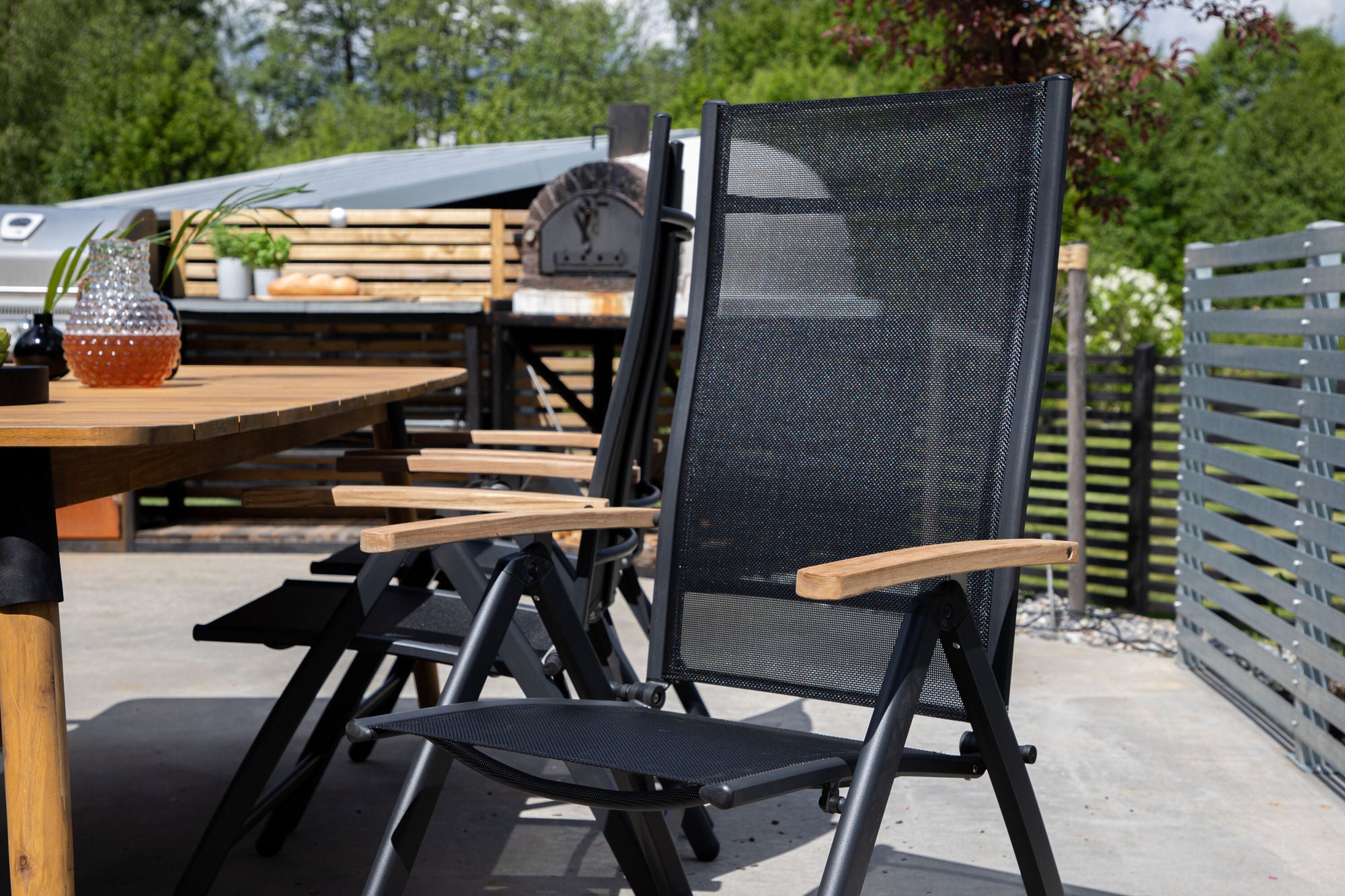 Venture Home Panama Light 5-pos stol 2-pack Black / Black