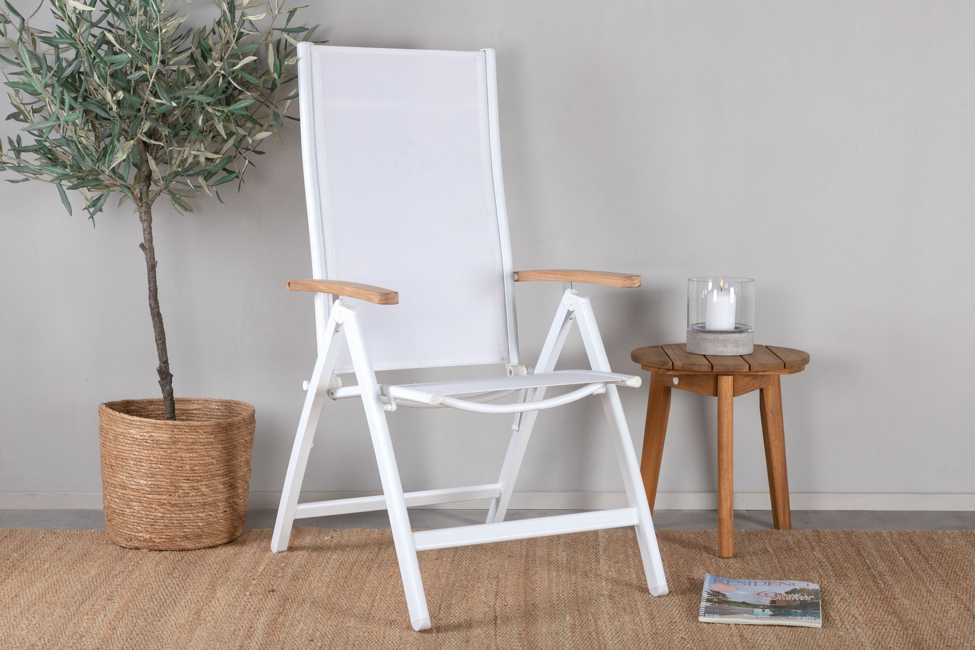 Venture Home Panama Light 5-pos stol 2-pack White / White