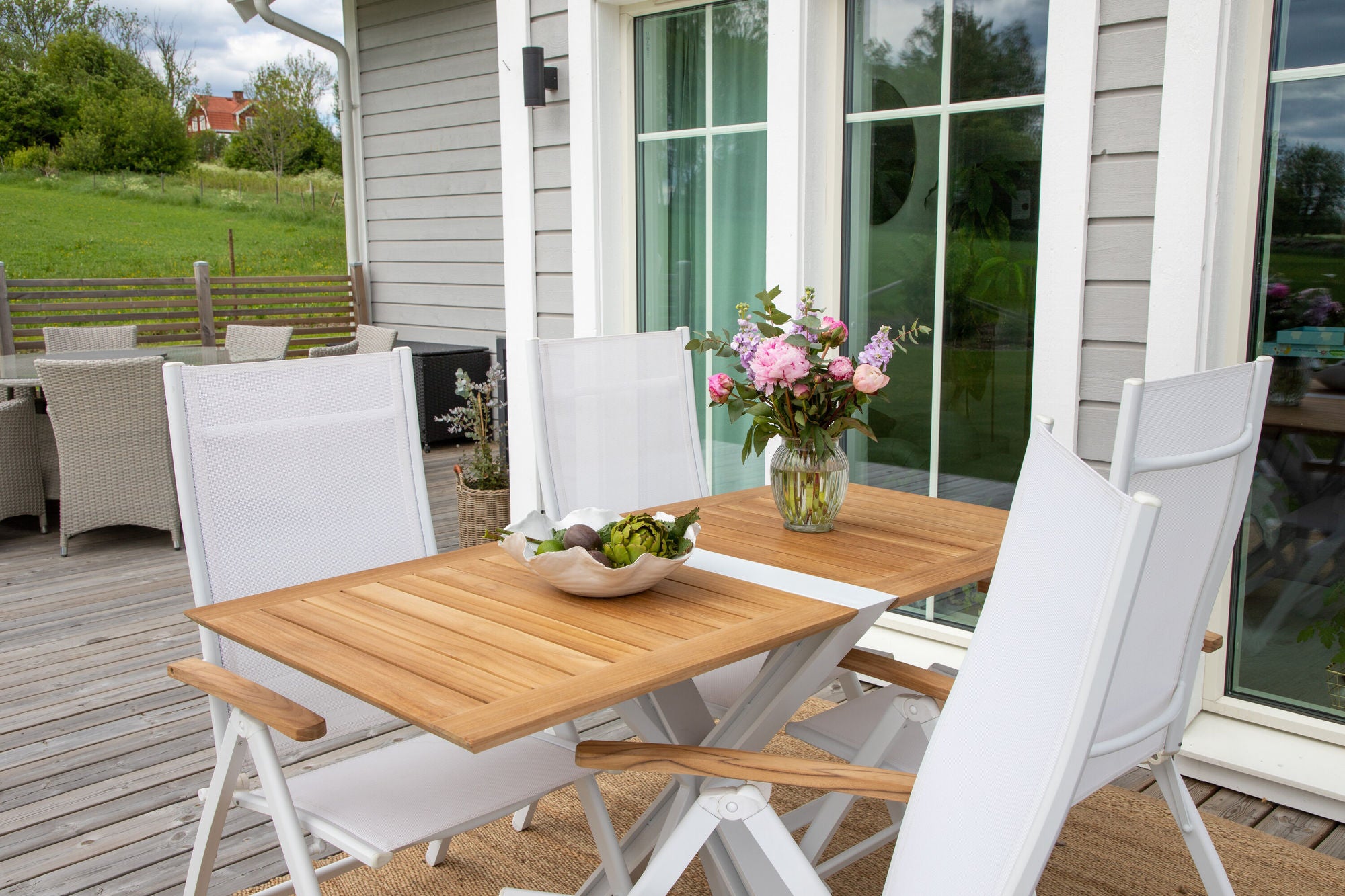 Venture Home Panama Light 5-pos stol 2-pack White / White