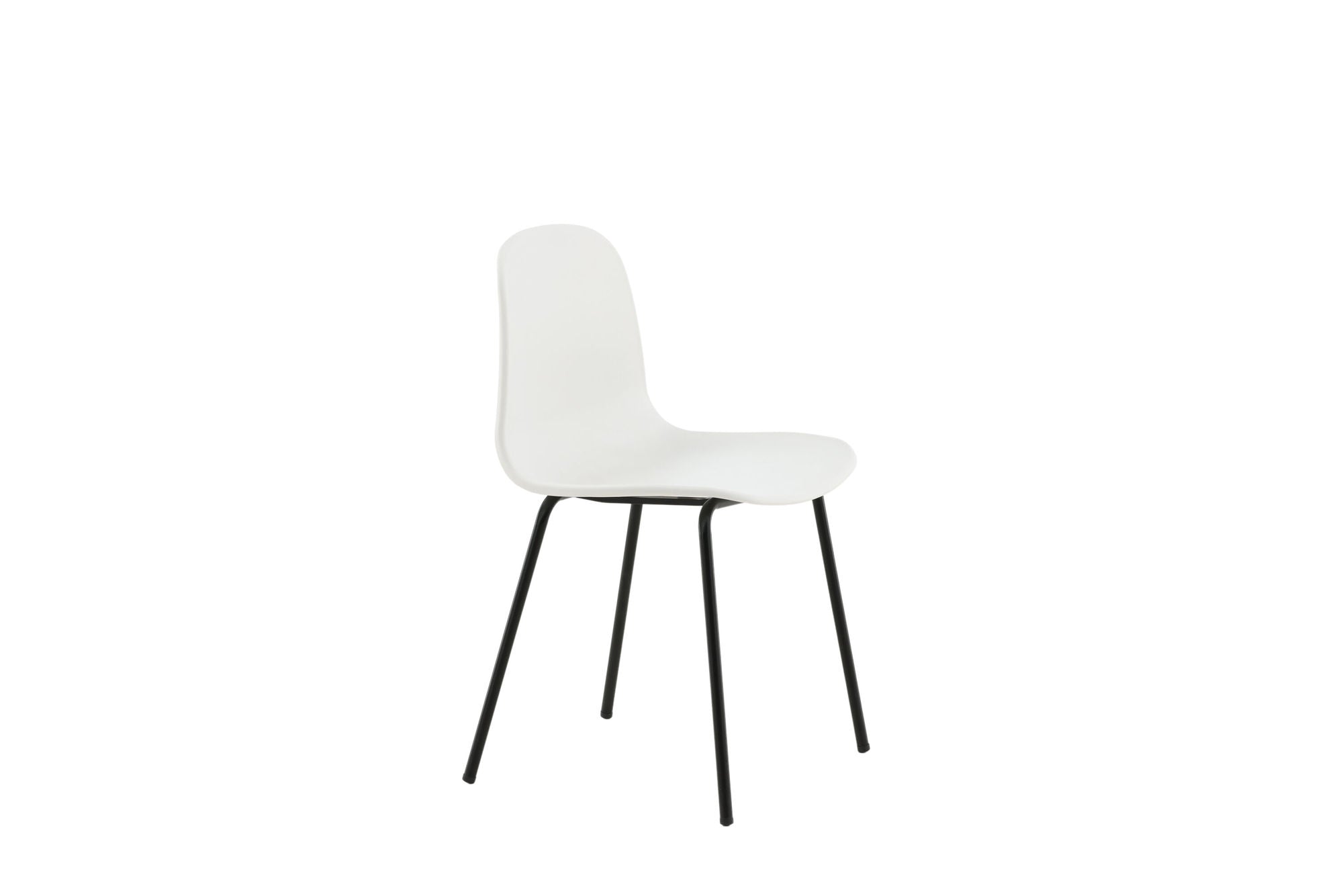 Venture Home Arctic Spisebordsstol 2-pack - Black Legs - White Plastic