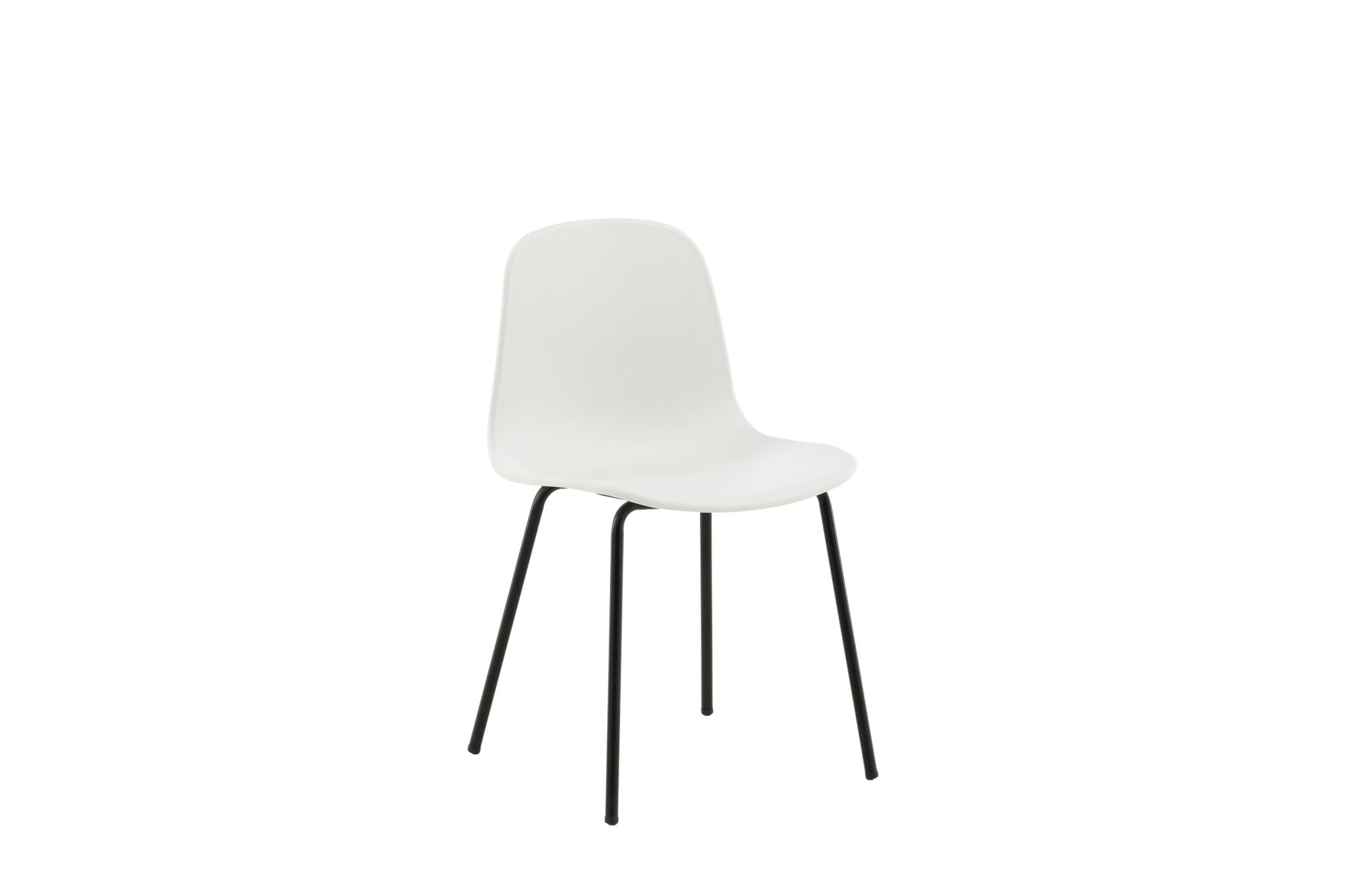 Venture Home Arctic Spisebordsstol 2-pack - Black Legs - White Plastic