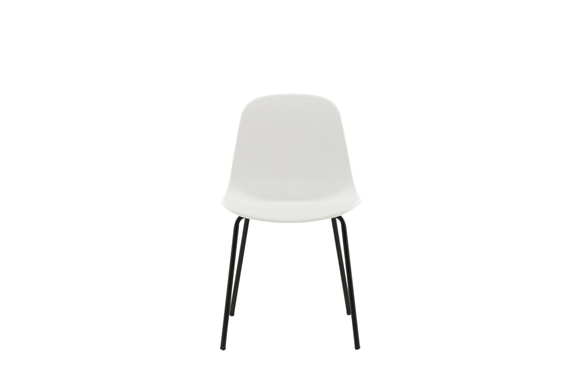 Venture Home Arctic Spisebordsstol 2-pack - Black Legs - White Plastic