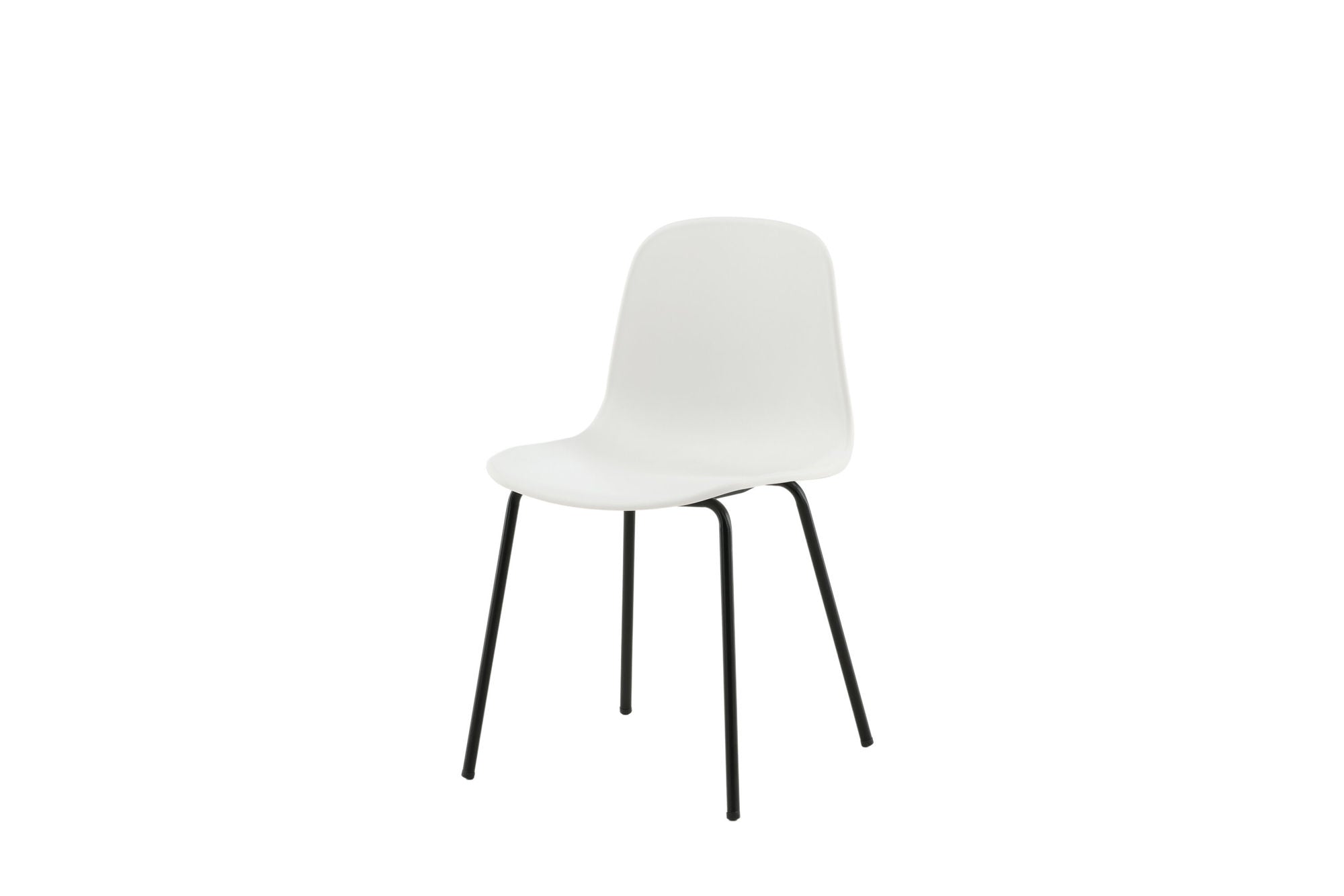 Venture Home Arctic Spisebordsstol 2-pack - Black Legs - White Plastic