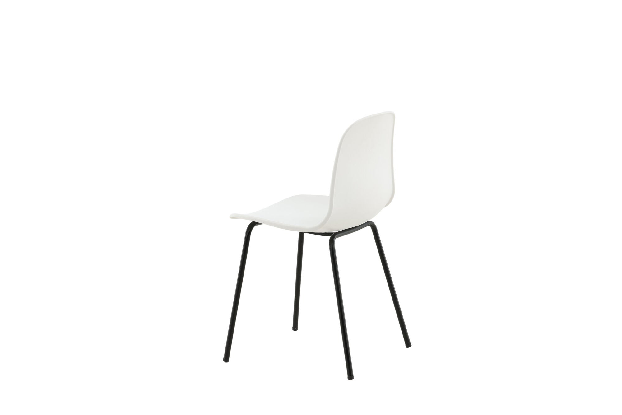 Venture Home Arctic Spisebordsstol 2-pack - Black Legs - White Plastic