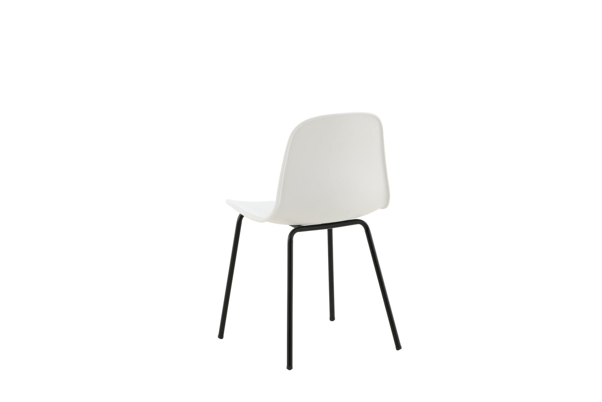 Venture Home Arctic Spisebordsstol 2-pack - Black Legs - White Plastic