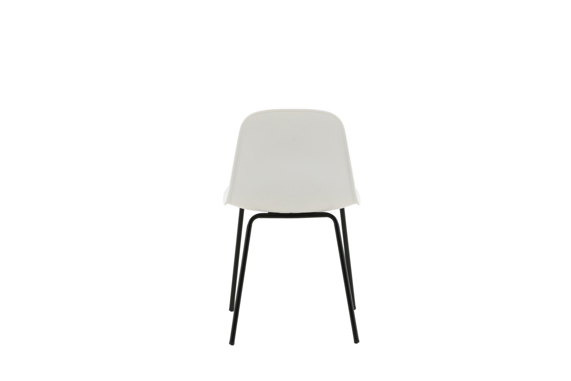 Venture Home Arctic Spisebordsstol 2-pack - Black Legs - White Plastic