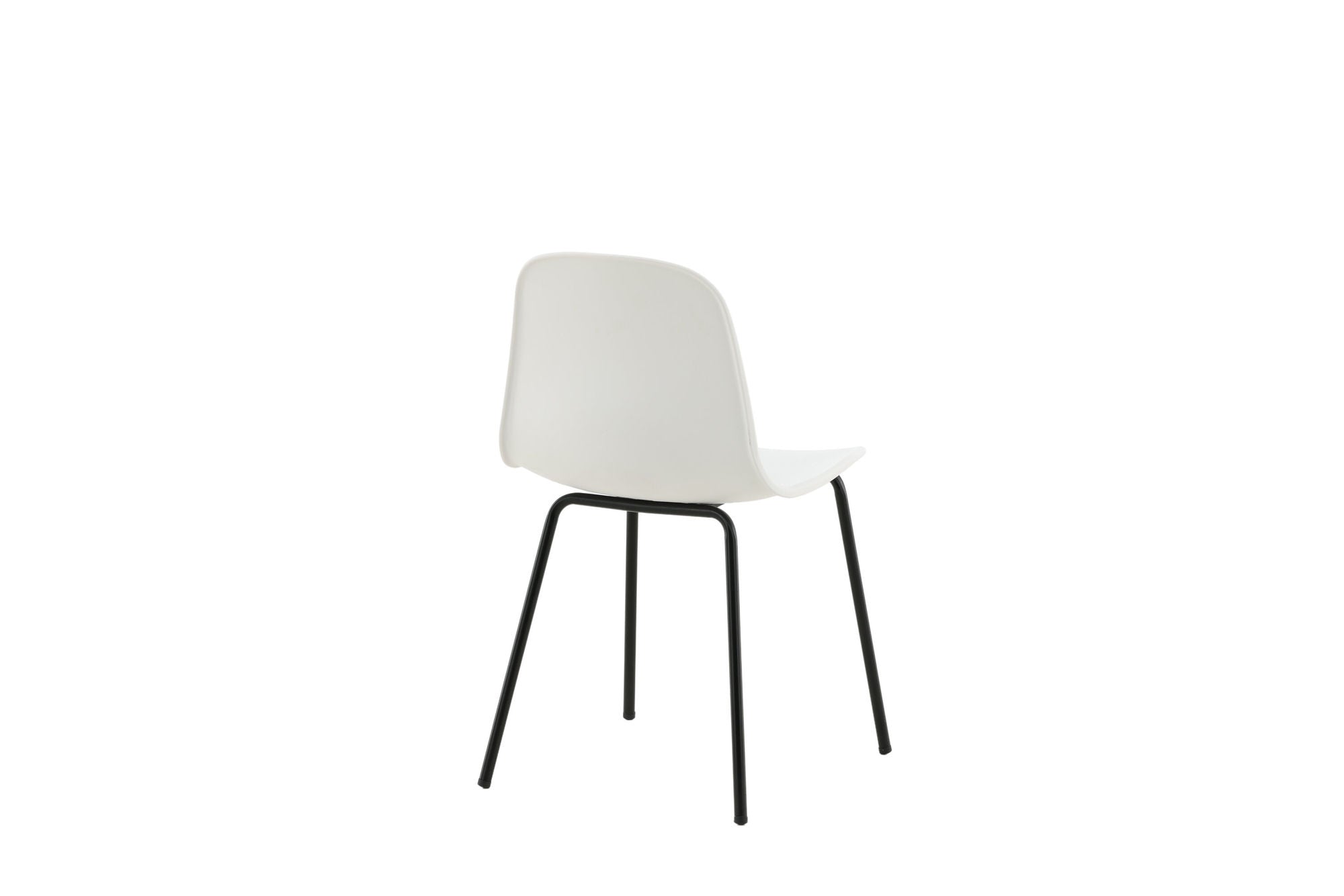 Venture Home Arctic Spisebordsstol 2-pack - Black Legs - White Plastic