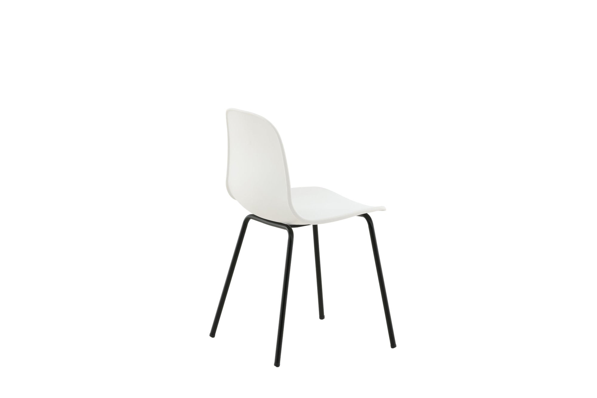 Venture Home Arctic Spisebordsstol 2-pack - Black Legs - White Plastic