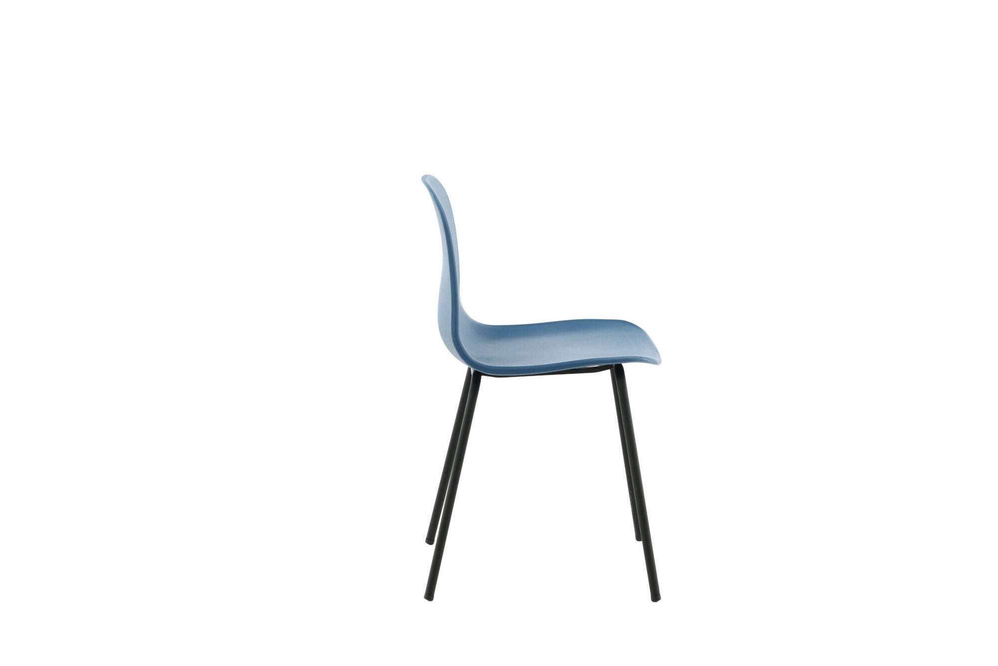 Venture Home Arctic Spisebordsstol 2-pack - Black Legs - Blue Plastic