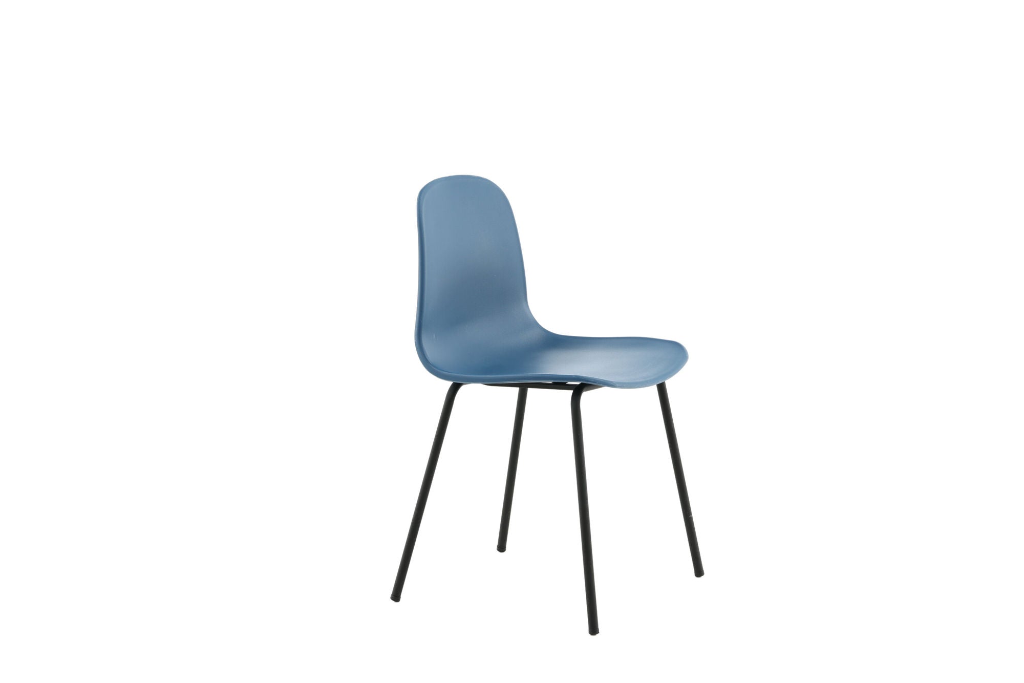 Venture Home Arctic Spisebordsstol 2-pack - Black Legs - Blue Plastic
