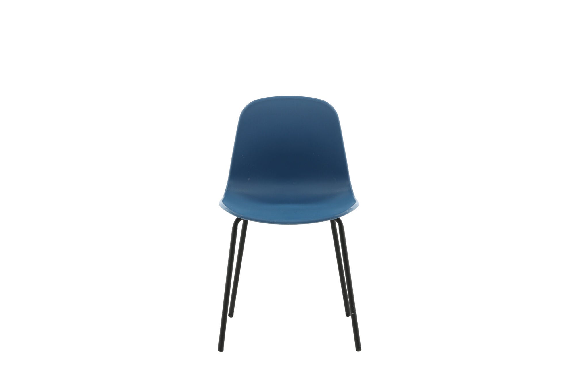 Venture Home Arctic Spisebordsstol 2-pack - Black Legs - Blue Plastic