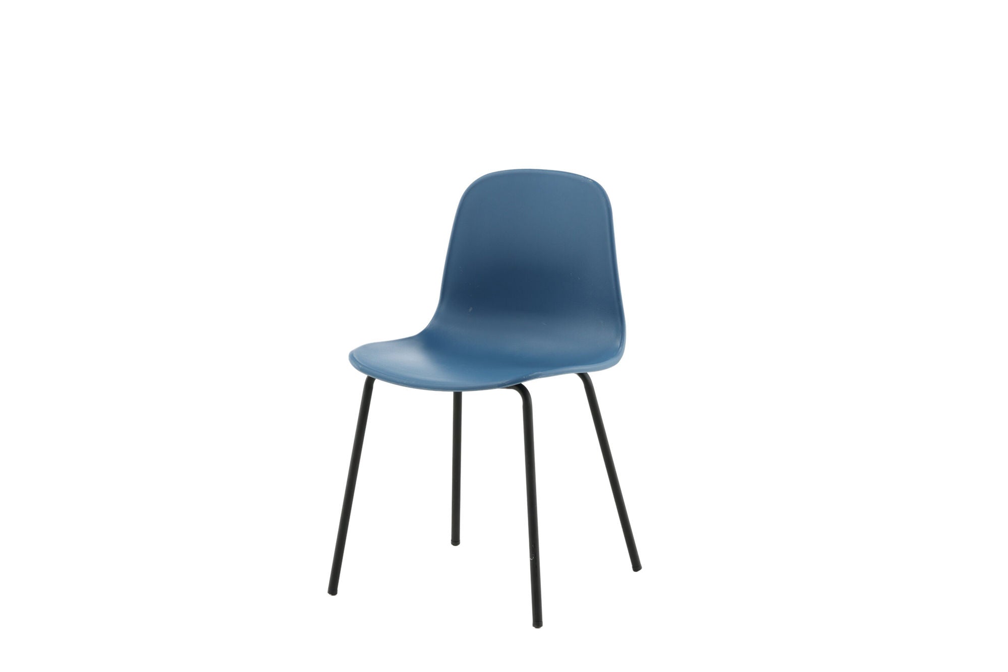 Venture Home Arctic Spisebordsstol 2-pack - Black Legs - Blue Plastic