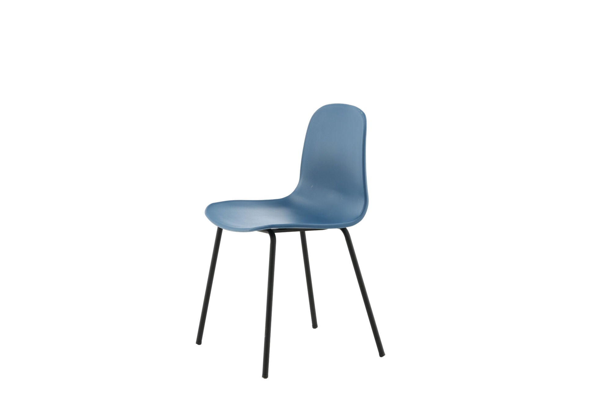 Venture Home Arctic Spisebordsstol 2-pack - Black Legs - Blue Plastic