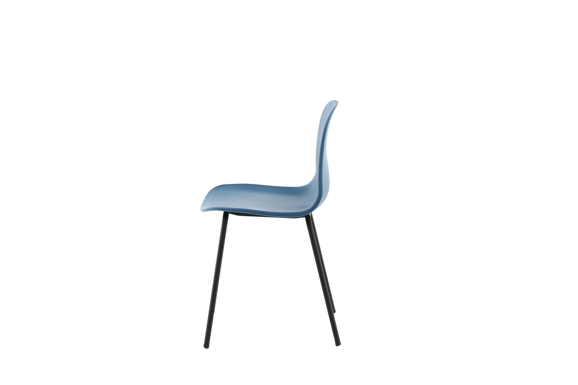 Venture Home Arctic Spisebordsstol 2-pack - Black Legs - Blue Plastic