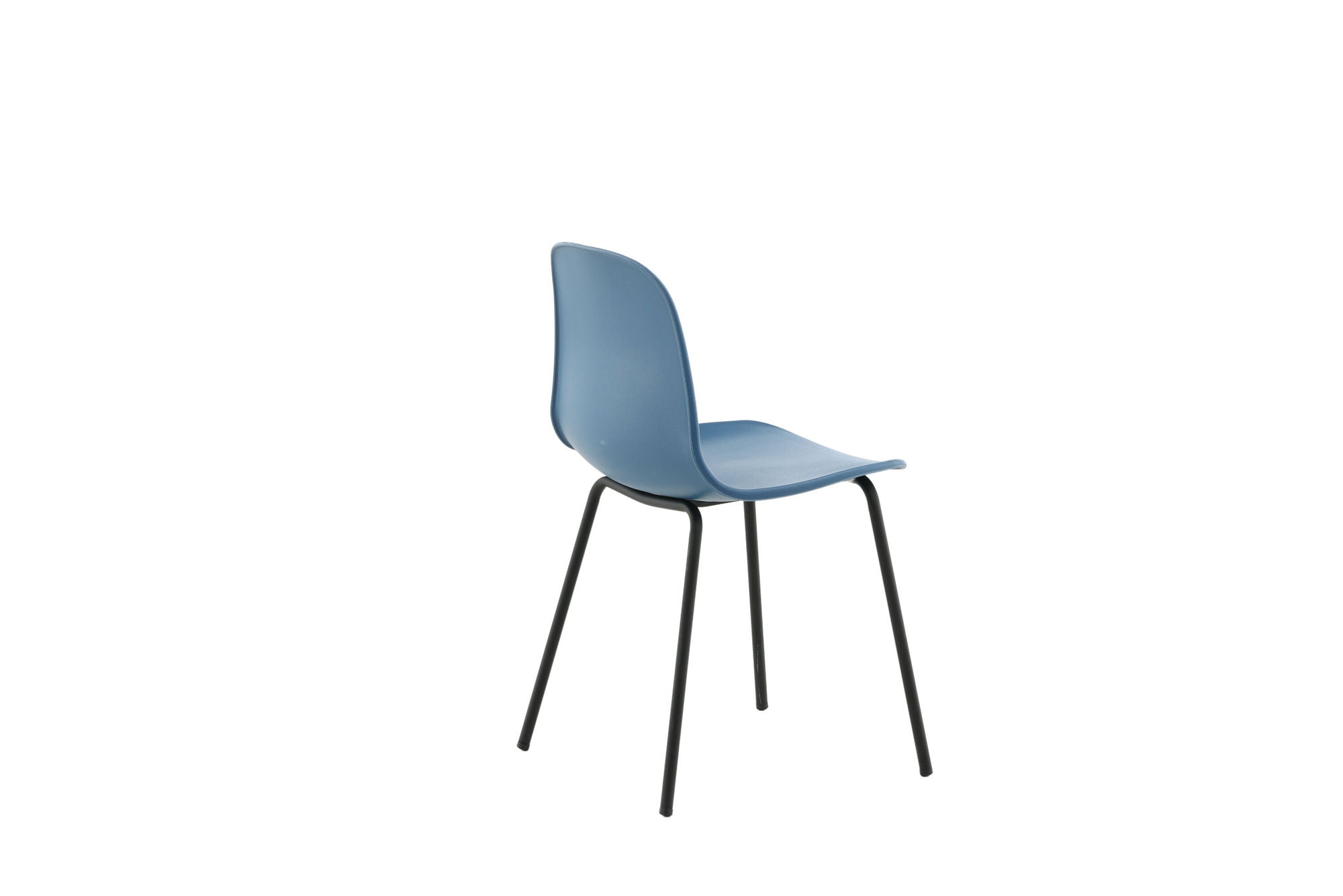 Venture Home Arctic Spisebordsstol 2-pack - Black Legs - Blue Plastic