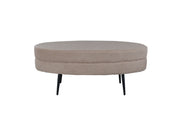 Venture Home Otto Pouf - Black / Beige Teddy