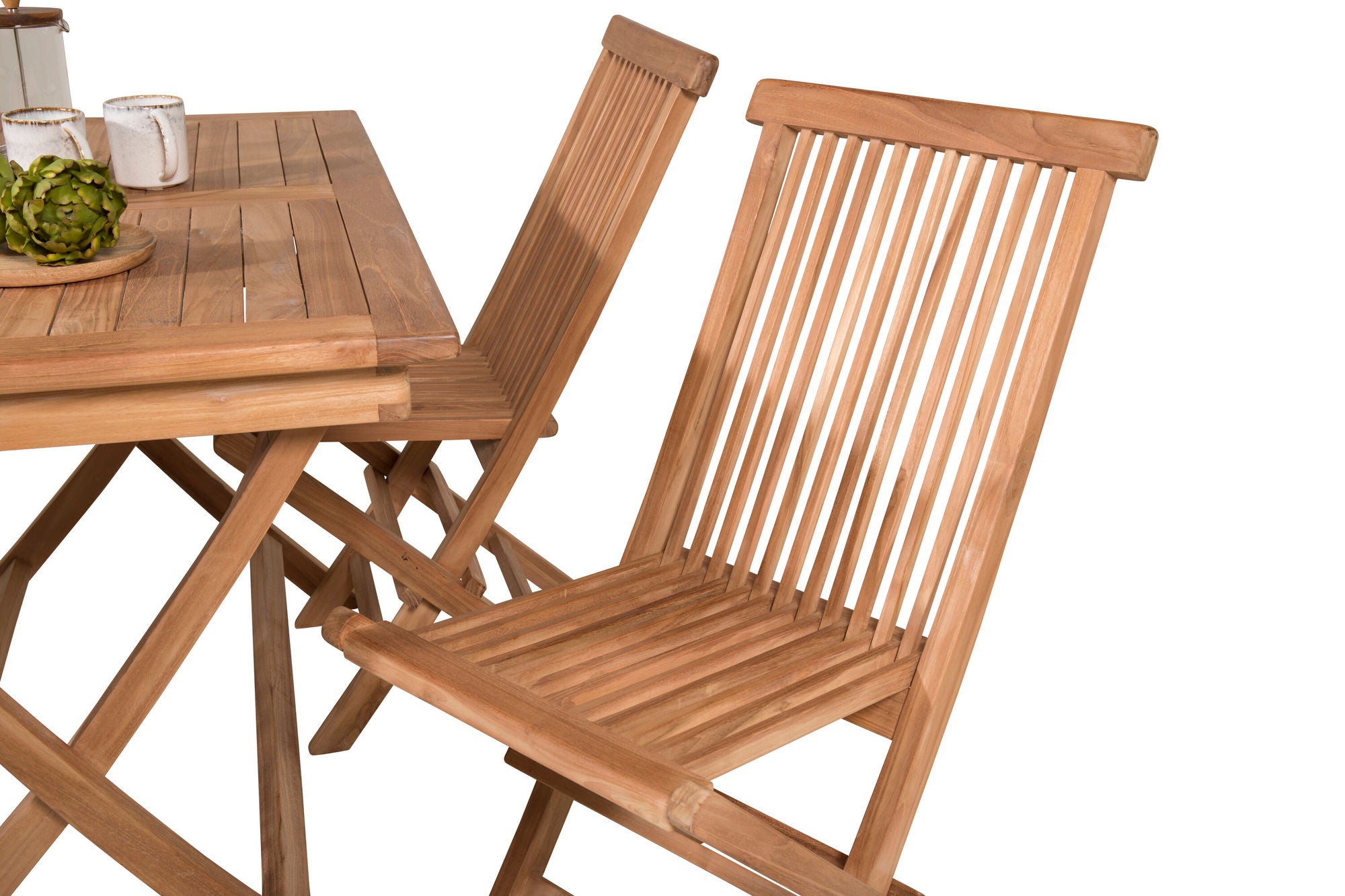 Venture Home Kenya spisebord 120*70*H75 - Teak+Kenya Folding stol w/o Armrest - Teak_4