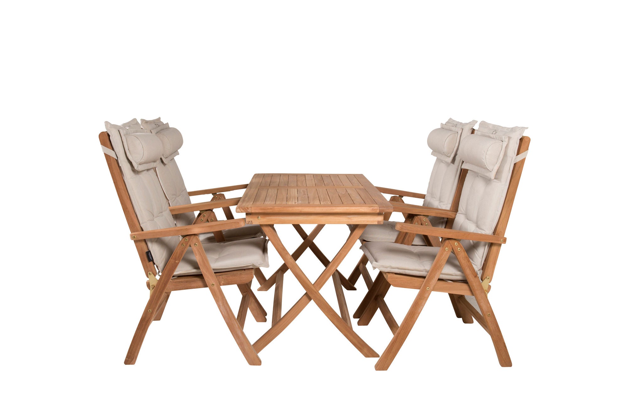 Venture Home Kenya spisebord 120*70*H75 - Teak+Kenya 5-position Folding stol - Teak_4