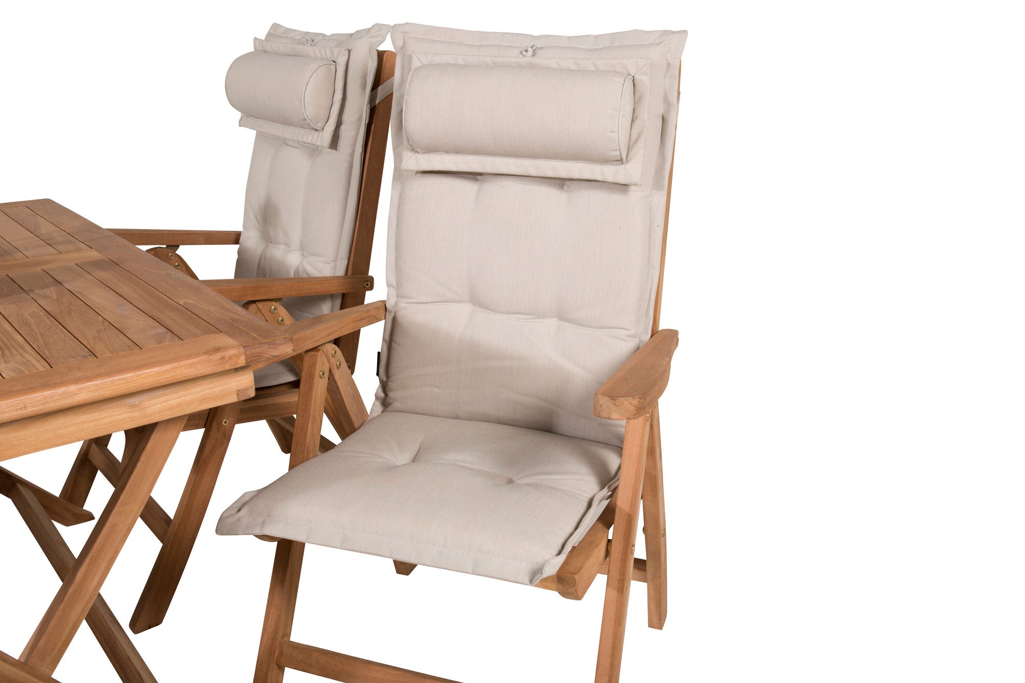 Venture Home Kenya spisebord 120*70*H75 - Teak+Kenya 5-position Folding stol - Teak_4