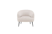 Venture Home Derry Single Sofa - Black / White Corduroy