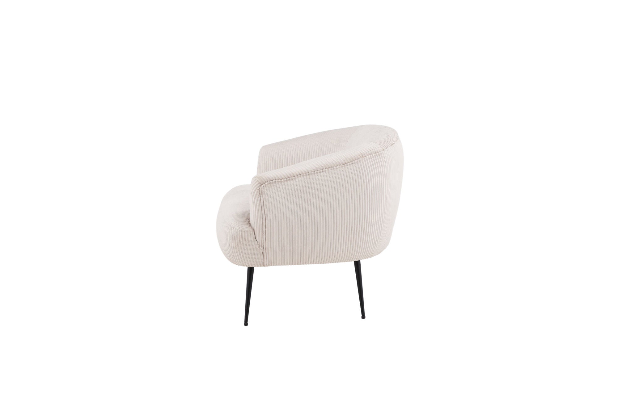 Venture Home Derry Single Sofa - Black / White Corduroy