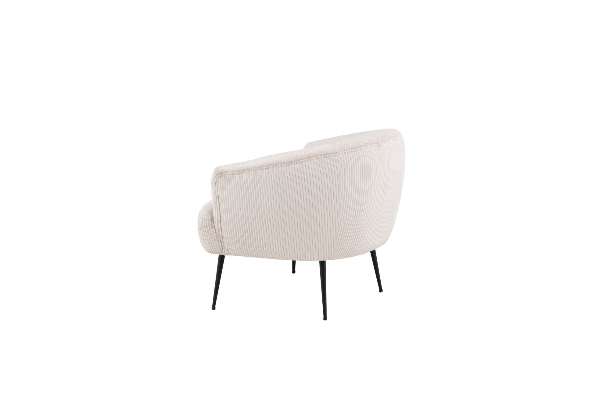 Venture Home Derry Single Sofa - Black / White Corduroy