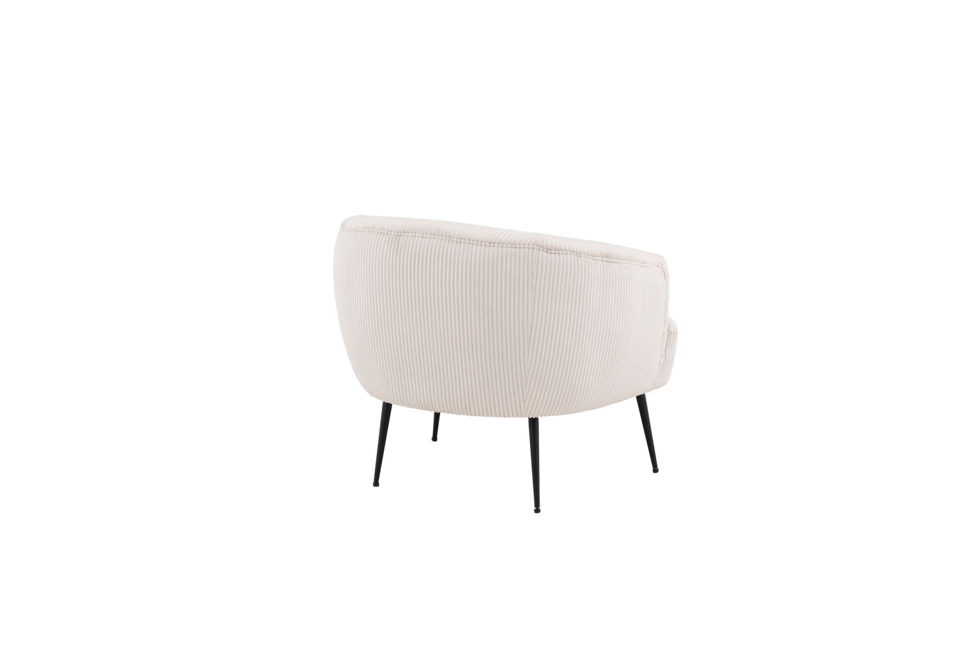 Venture Home Derry Single Sofa - Black / White Corduroy