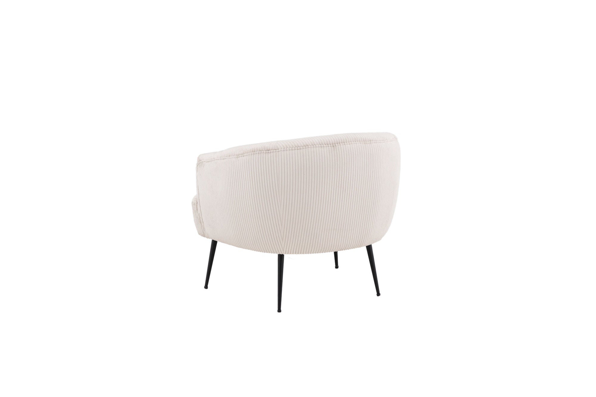 Venture Home Derry Single Sofa - Black / White Corduroy