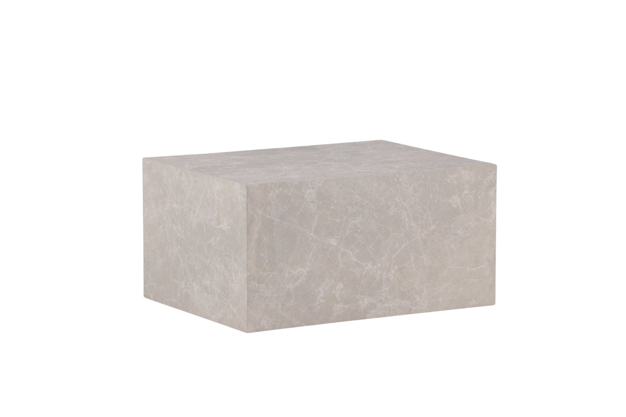 Venture Home York Low Sofa bord - Beige / Marble look MDF