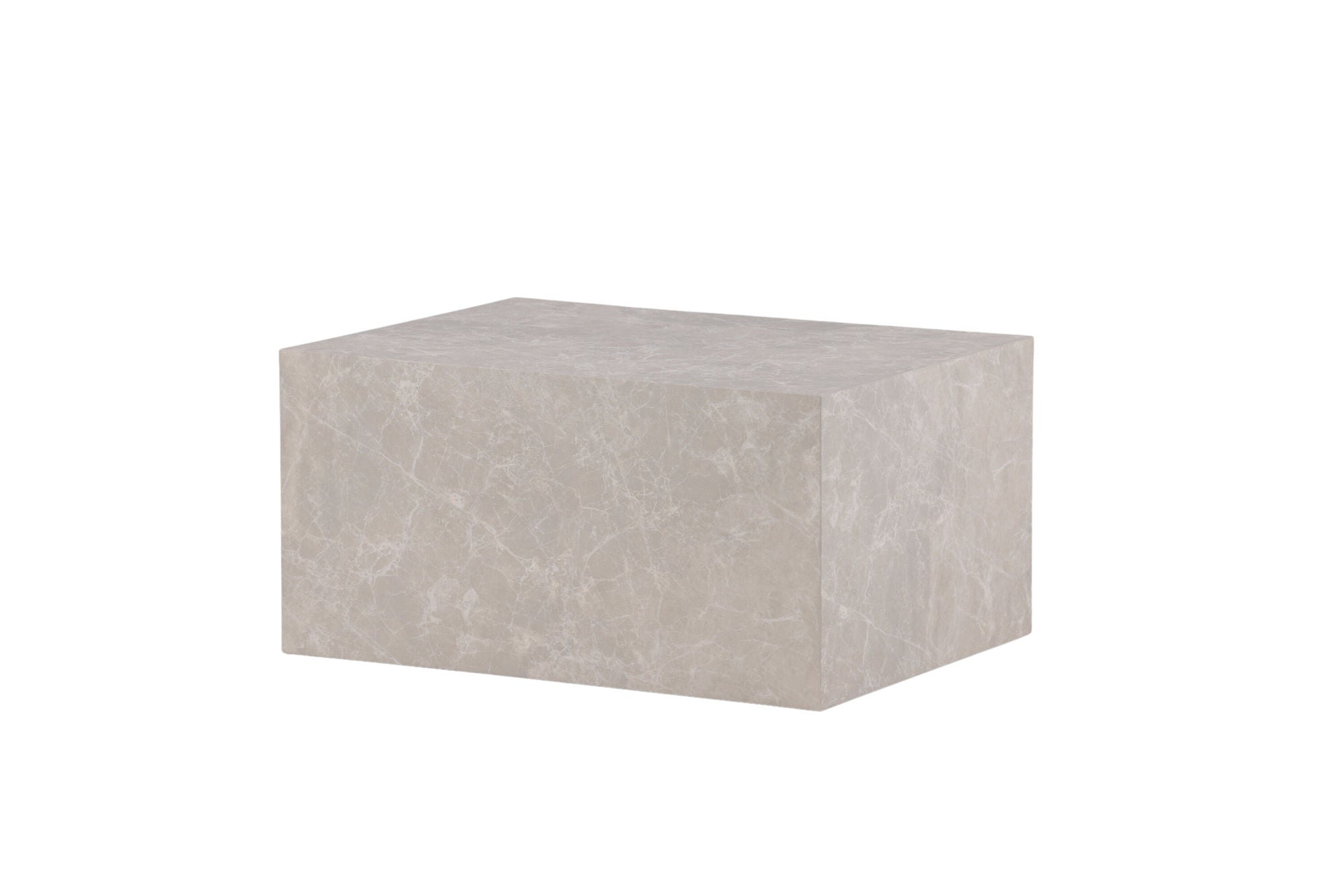Venture Home York Low Sofa bord - Beige / Marble look MDF