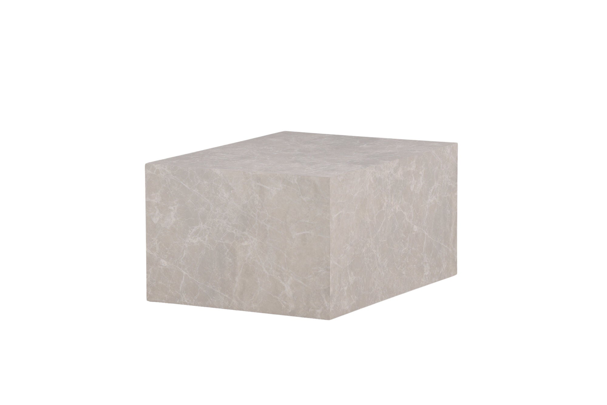 Venture Home York Low Sofa bord - Beige / Marble look MDF