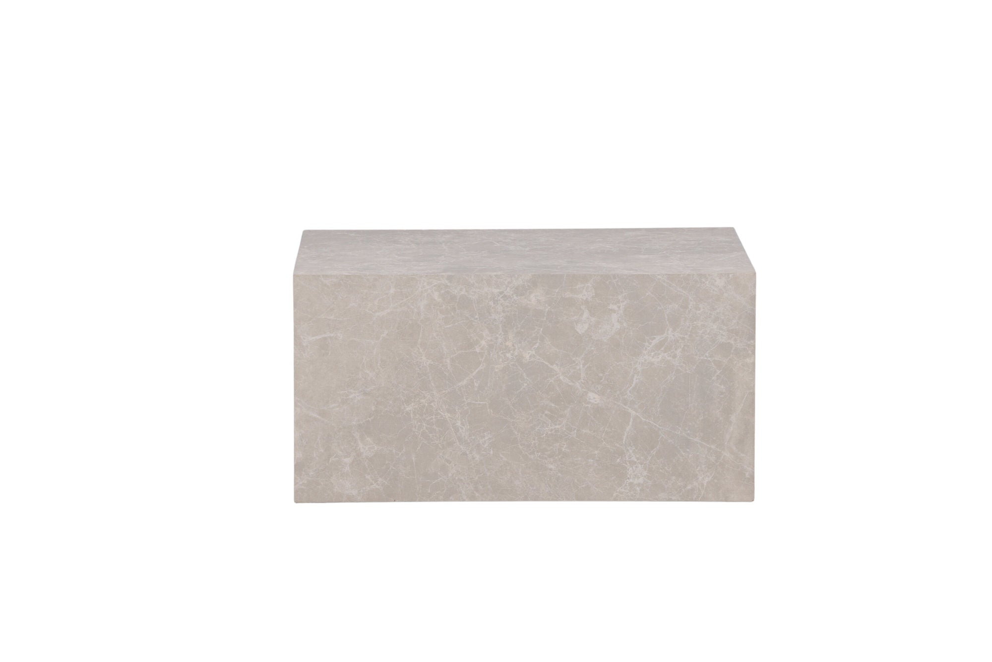 Venture Home York Low Sofa bord - Beige / Marble look MDF