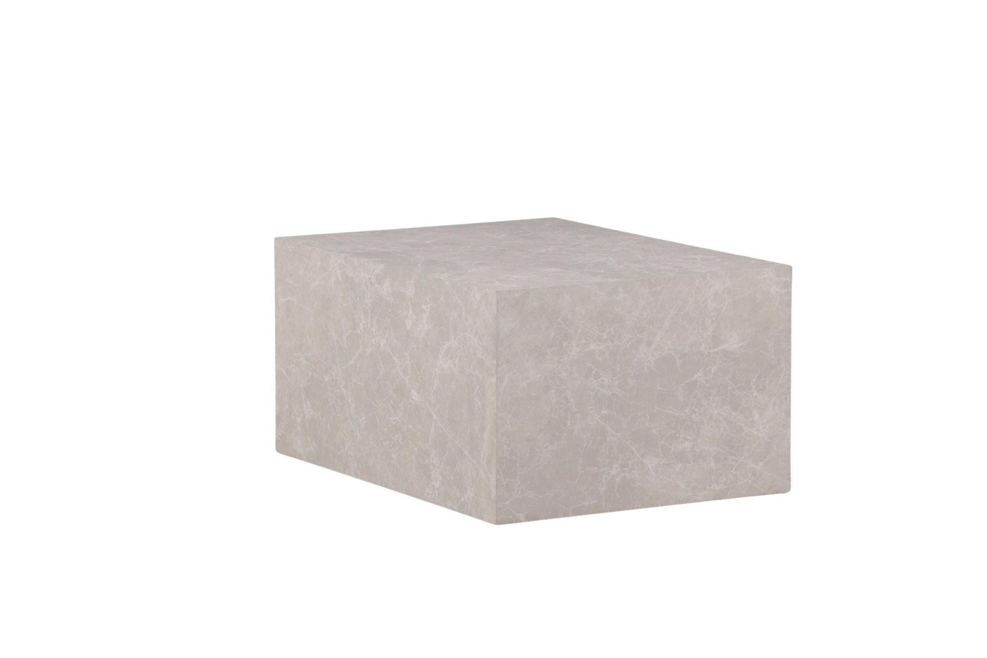 Venture Home York Low Sofa bord - Beige / Marble look MDF