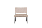 Venture Home Monett Single Sofa 2-pack - Black / Beige Velvet