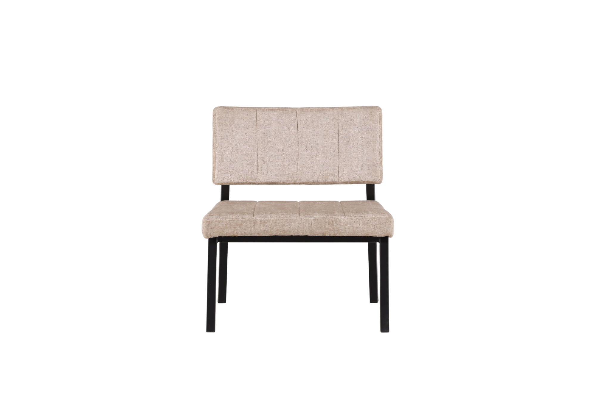 Venture Home Monett Single Sofa 2-pack - Black / Beige Velvet