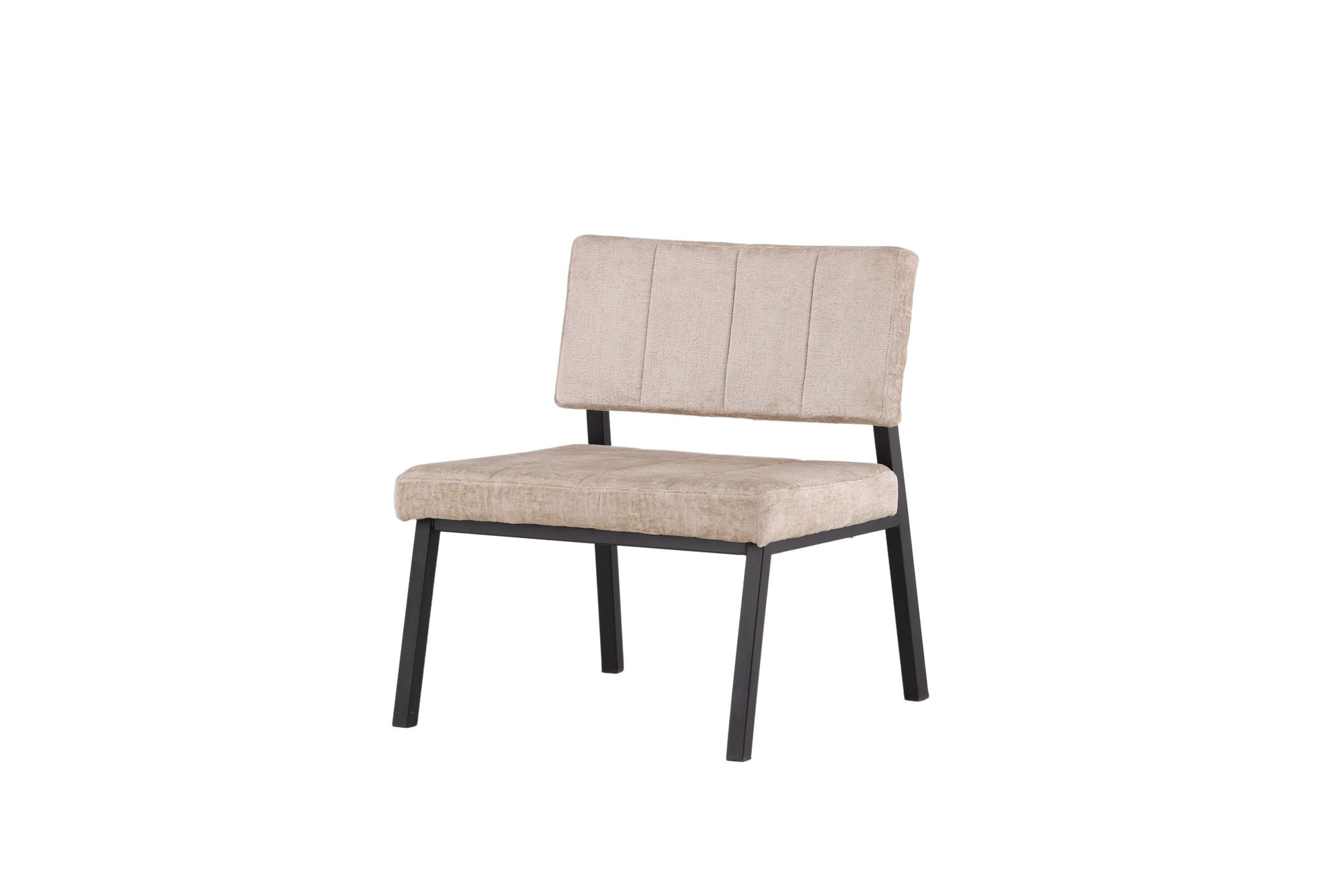 Venture Home Monett Single Sofa 2-pack - Black / Beige Velvet