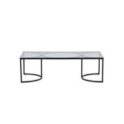 Furniture Fashion Skanör Sofa bord Rectangular - Black / Clear glass