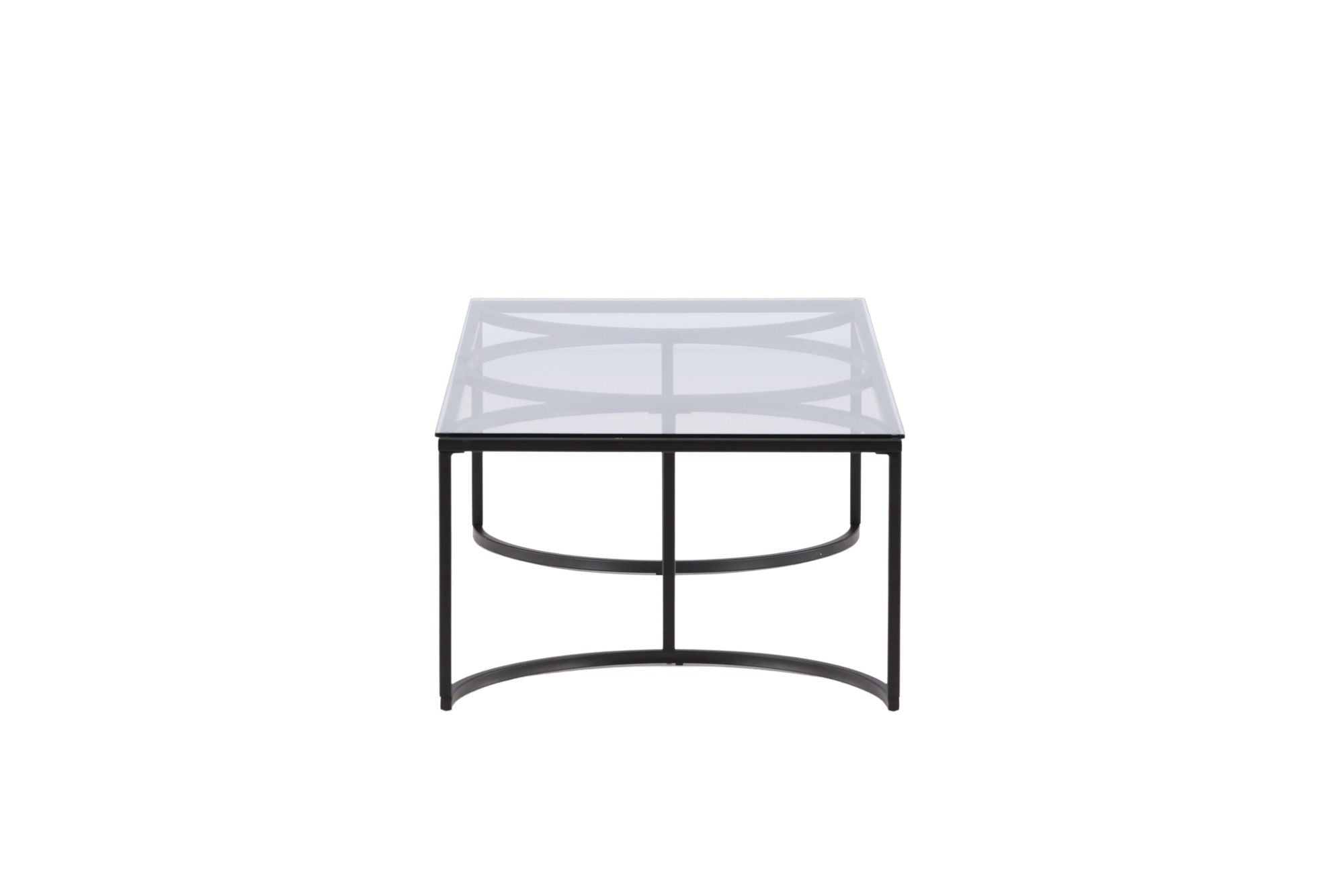 Furniture Fashion Skanör Sofa bord Rectangular - Black / Clear glass
