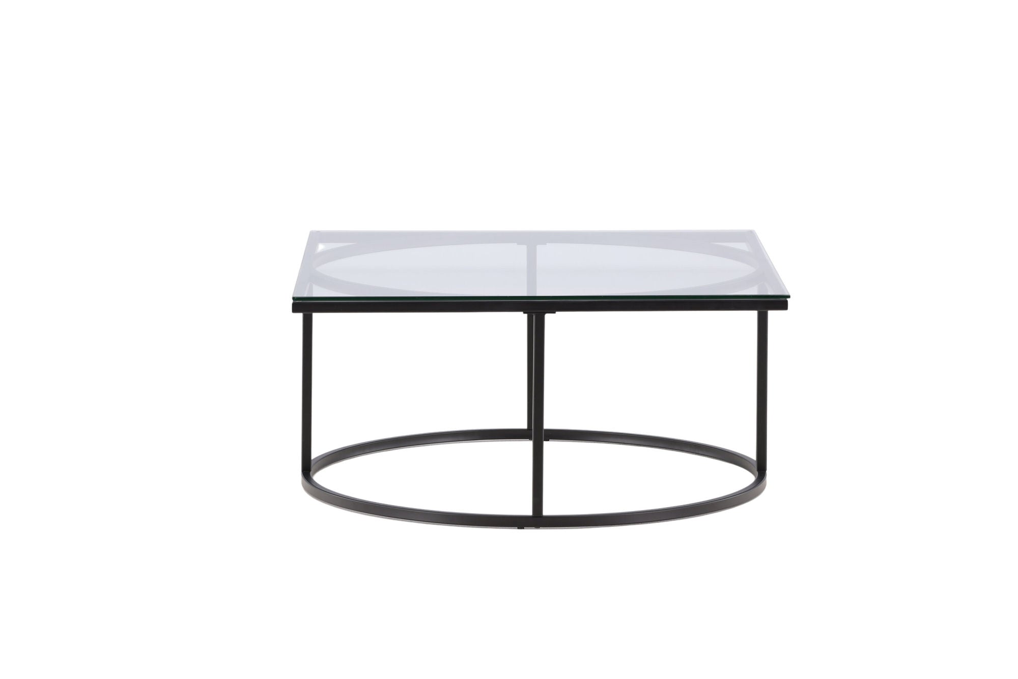 Furniture Fashion Skanör Sofa bord - Black / Clear glass