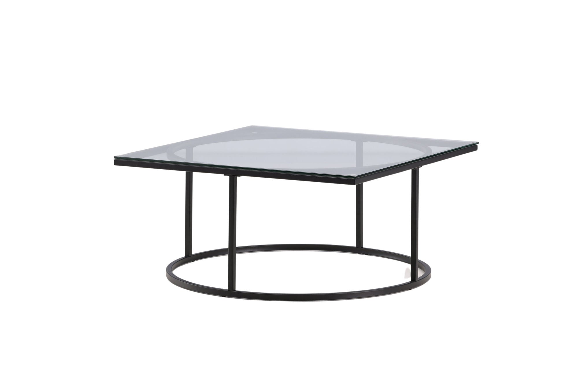 Furniture Fashion Skanör Sofa bord - Black / Clear glass
